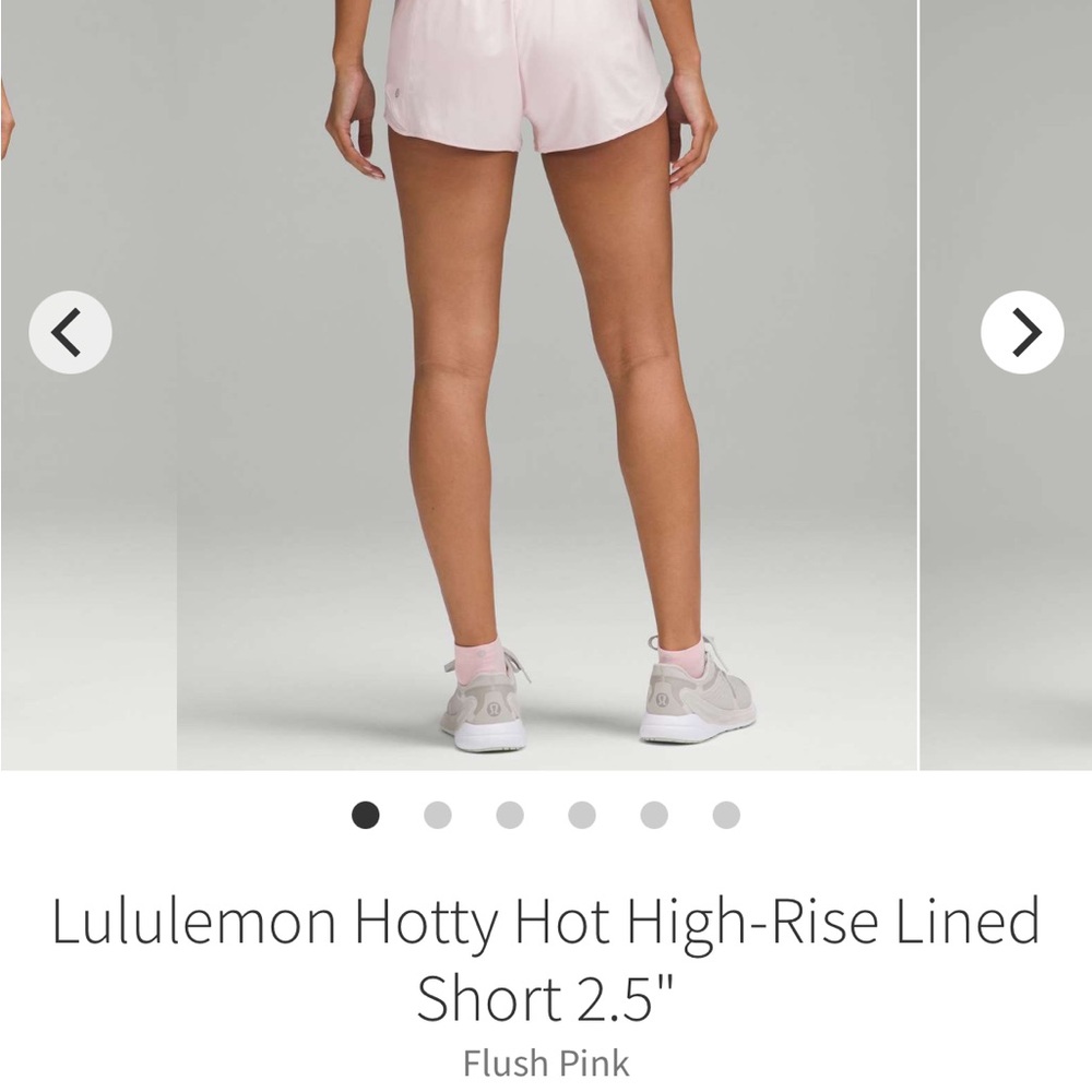 Lululemon sz 8 Hotty Hot Shorts Flush Pink tennis running loungewear barbiecore - Picture 13 of 16